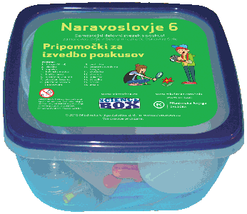 Šripomočki za samostojni delovni zvezek Naravoslovje 6 Pripomočki za izvedbo poskusov - Naravoslovje 6